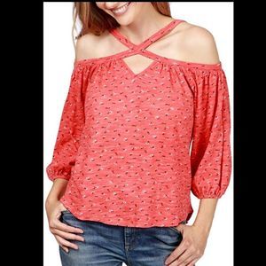Lucky Brand Women's Off The Shoulder Top